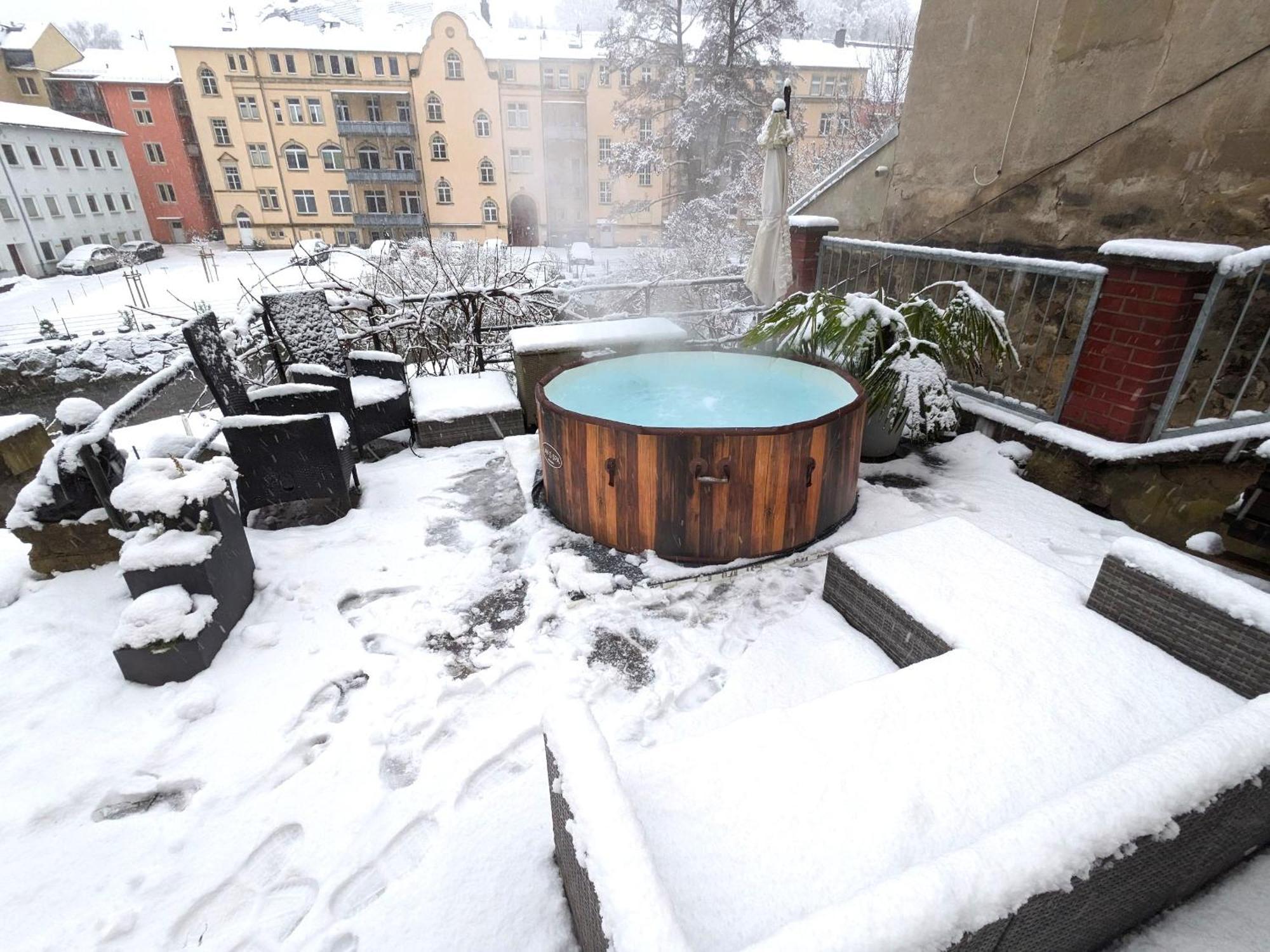 Апартаменты Uo2 - Urlaubsmagie - Garten, Whirlpool, Sauna Зебниц Экстерьер фото